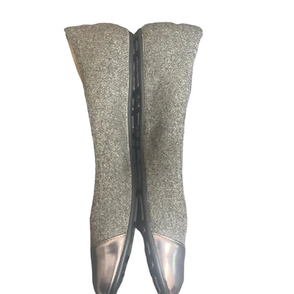 Authentic Jimmy Choo Grey Metallic ballet flats size 38 - Picture 6 of 15